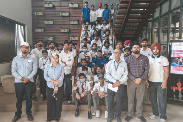 Industrial Visit of B.Tech & Diploma Students of Civil Engineering to Century Plyboards, Hoshiarpur